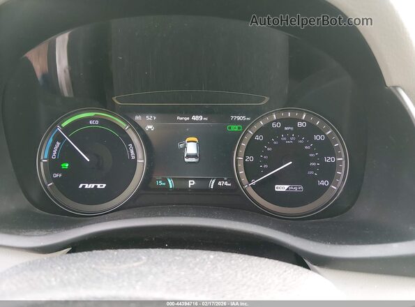 KNDCC3LD2J5186942 2018 KIA NIRO PLUG-IN HYBRID Black Widok tylnych siedzeń
