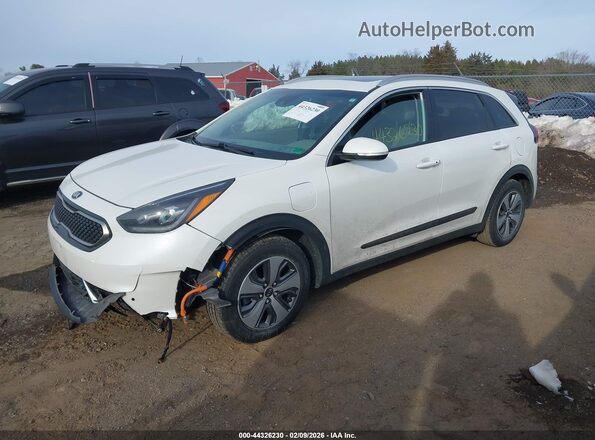 KNDCC3LD2K5289019 2019 KIA NIRO PLUG-IN HYBRID White Передня ліва чверть