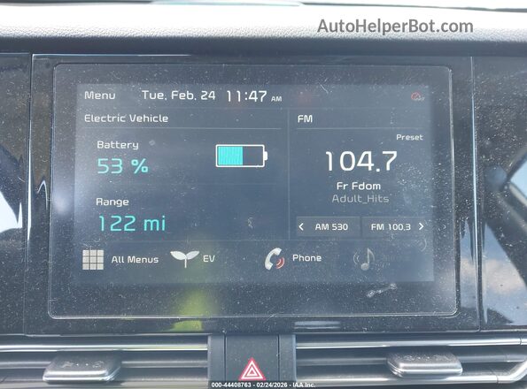 KNDCC3LG3L5061249 2020 KIA NIRO EV White 