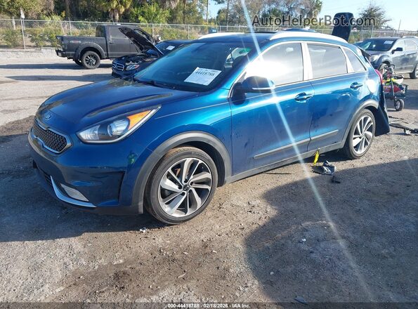 KNDCE3LC2K5237469 2019 KIA NIRO Синий Передняя левая четверть