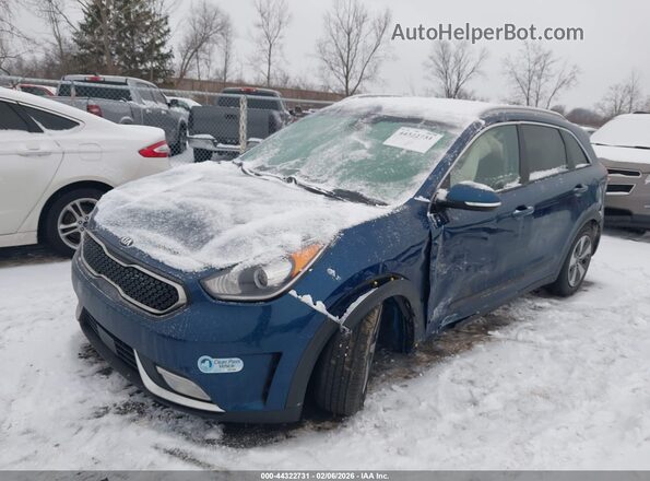 KNDCE3LC2K5322179 2019 KIA NIRO Blue წინა მარცხენა ხედი სამი მეოთხედიდან