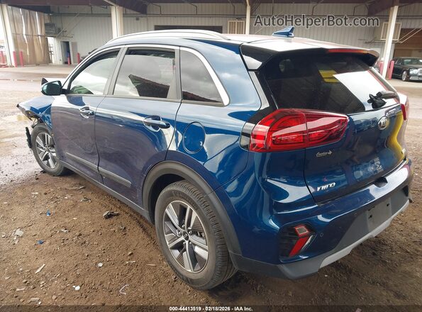 KNDCE3LC5M5465212 2021 KIA NIRO Blue Задня ліва чверть