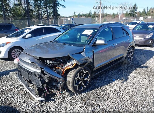 KNDCR3LF6R5124231 2024 KIA NIRO PLUG-IN HYBRID Gray Առջևի ձախ երեք քառորդ տեսարան