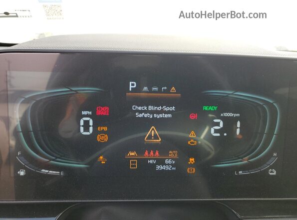 KNDCS3LF4S5225715 2025 KIA NIRO Green Սարքավորումների վահանակի տեսք