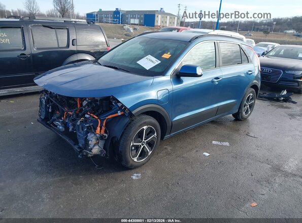 KNDCS3LF5R5163011 2024 KIA NIRO PLUG-IN HYBRID Blue Առջևի ձախ երեք քառորդ տեսարան