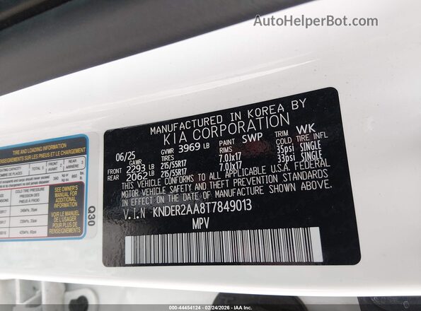 KNDER2AA8T7849013 2026 KIA SELTOS White 