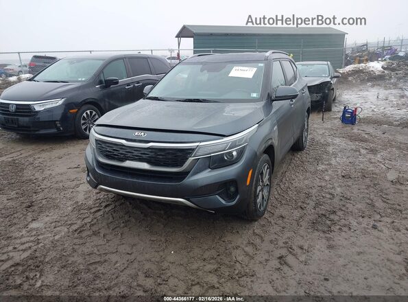 KNDERCAA7M7184726 2021 KIA SELTOS Серый Передняя левая четверть
