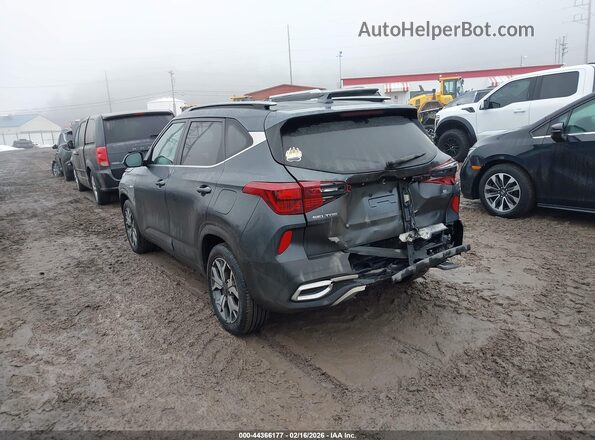 KNDERCAA7M7184726 2021 KIA SELTOS Серый Задняя левая четверть