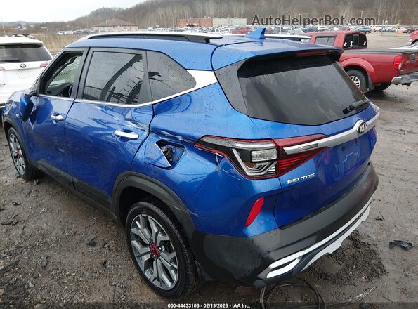 KNDETCA2XM7107942 2021 KIA SELTOS Синий Задняя левая четверть