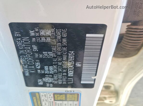 KNDETCA75S7690154 2025 KIA SELTOS White 
