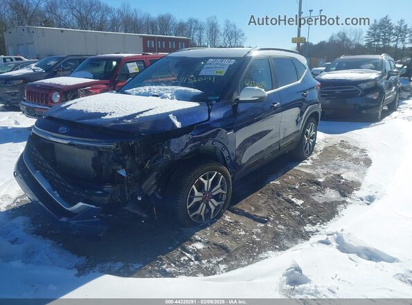 KNDEUCA2XM7140470 2021 KIA SELTOS Синий Передняя левая четверть