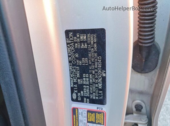 KNDJN2A20H7465415 2017 KIA SOUL Silver 360 interior view
