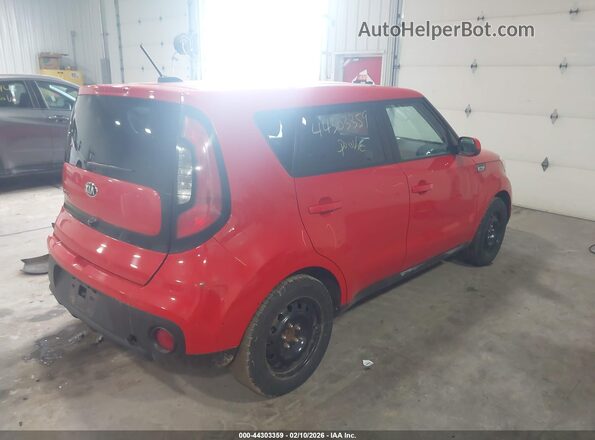 KNDJN2A23K7638240 2019 KIA SOUL Красный Задняя правая четверть