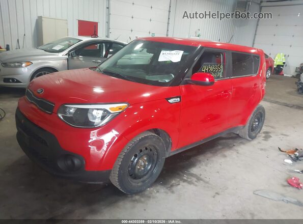 KNDJN2A23K7638240 2019 KIA SOUL Красный Передняя левая четверть