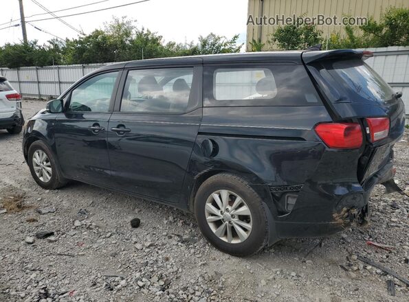 KNDMA5C17G6184554 2016 KIA SEDONA Black Задня ліва чверть