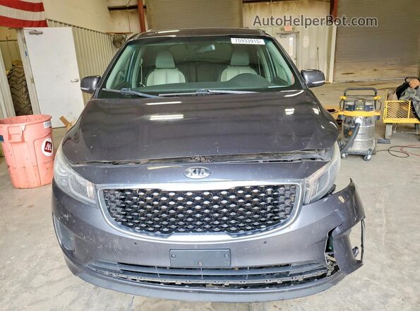 KNDMB5C10H6329089 2017 KIA SEDONA Black Դիմացի տեսք