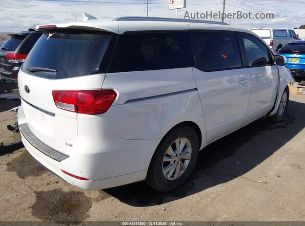 KNDMB5C12H6315694 2017 KIA SEDONA Белый Задняя правая четверть