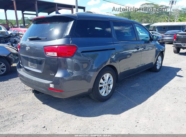 KNDMB5C13G6116409 2016 KIA SEDONA Gray Trasero derecho