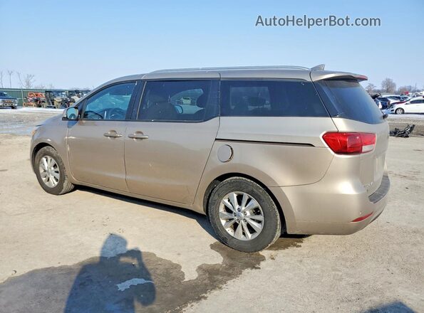 KNDMB5C15G6151887 2016 KIA SEDONA Tan უკანა მარცხენა