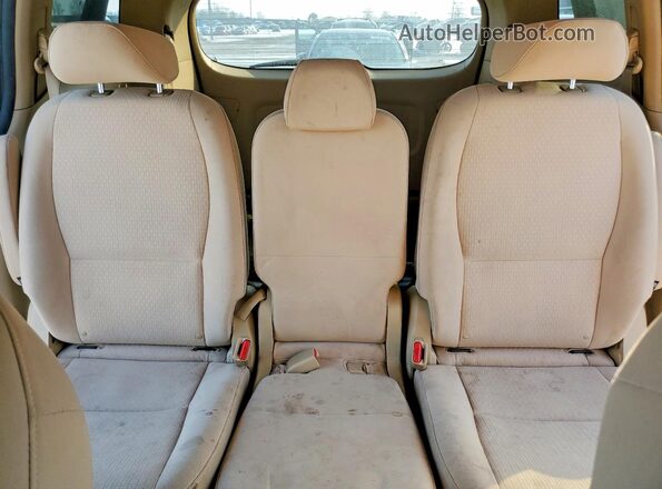 KNDMB5C15G6151887 2016 KIA SEDONA Tan უკანა სავარძლების ხედი