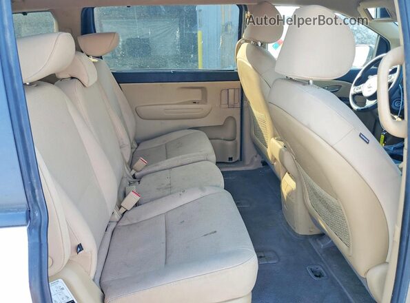KNDMB5C15G6151887 2016 KIA SEDONA Tan უკანა სალონის ხედი