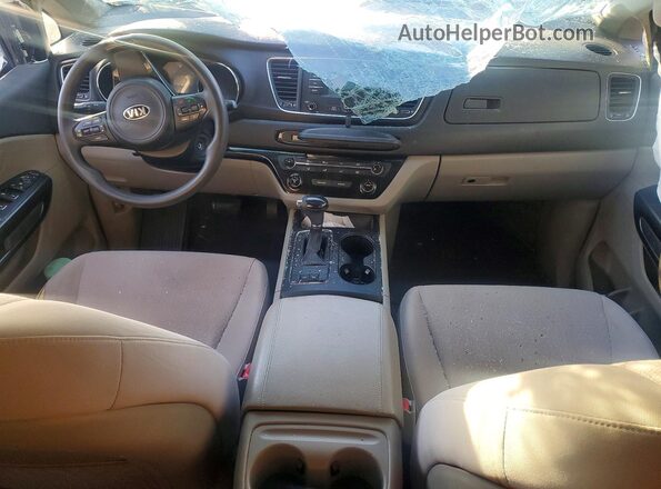 KNDMB5C17G6163233 2016 KIA SEDONA Серебряный Вид панели приборов