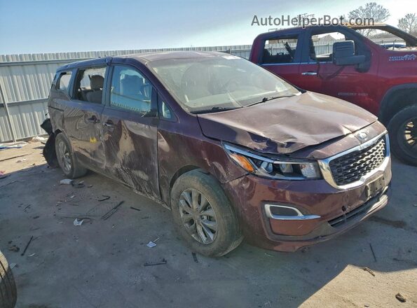 KNDMB5C17L6596335 2020 KIA SEDONA Maroon Front right