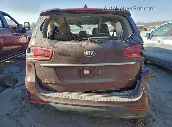 KNDMB5C17L6596335 2020 KIA SEDONA Maroon Rear view