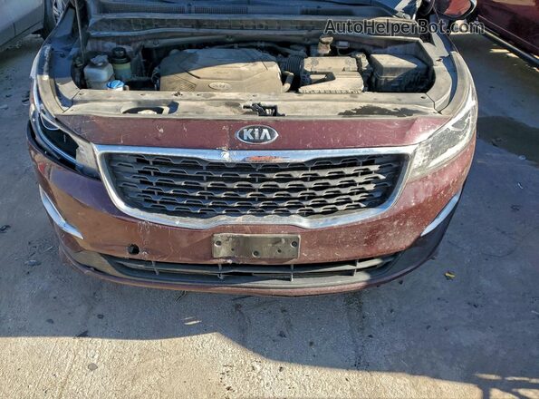 KNDMB5C17L6596335 2020 KIA SEDONA Maroon Engine compartment view