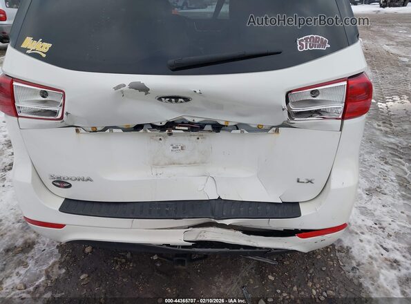 KNDMB5C18J6374786 2018 KIA SEDONA White წინა ხედი