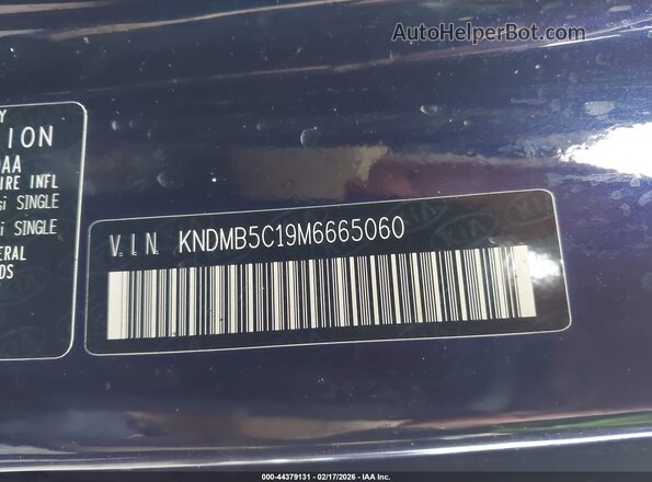 KNDMB5C19M6665060 2021 KIA SEDONA Blue Engine compartment view