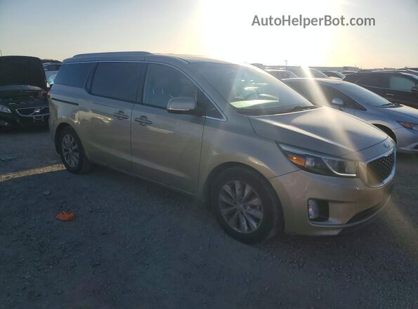 KNDMC5C1XG6100446 2016 KIA SEDONA Cream Przód prawy