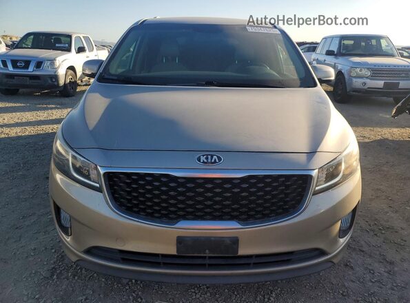 KNDMC5C1XG6100446 2016 KIA SEDONA Cream Widok z przodu