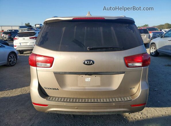 KNDMC5C1XG6100446 2016 KIA SEDONA Cream Widok z tyłu