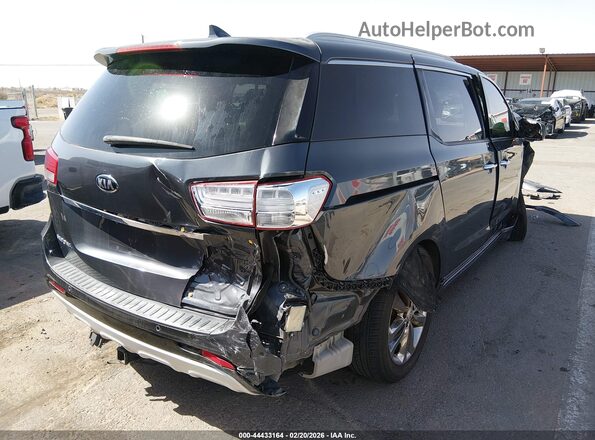 KNDME5C15H6273061 2017 KIA SEDONA Gray Задня права чверть