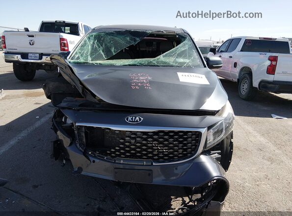 KNDME5C15H6273061 2017 KIA SEDONA Gray Вид панелі приладів