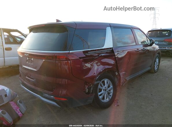 KNDNB4H38N6169869 2022 KIA CARNIVAL MPV Red Trasero derecho