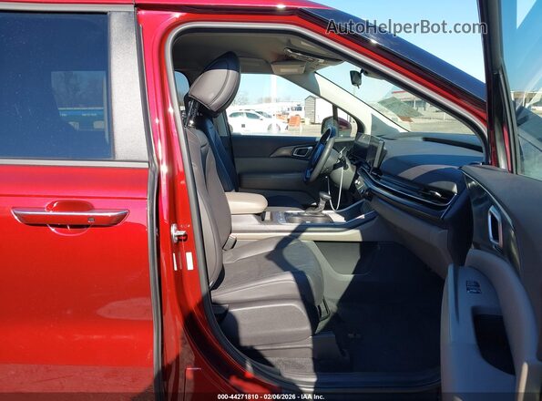 KNDNB5K38S6539728 2025 KIA CARNIVAL MPV Burgundy Вид салону спереду