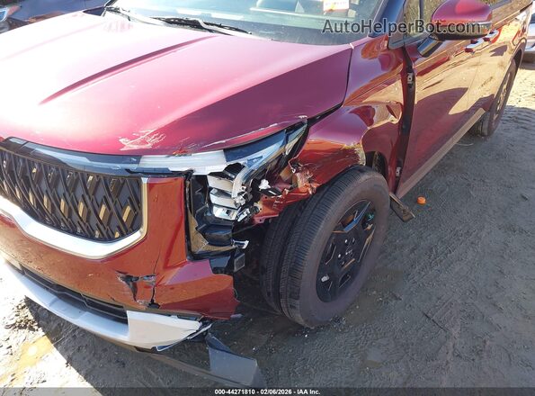 KNDNB5K38S6539728 2025 KIA CARNIVAL MPV Burgundy Вид спереду