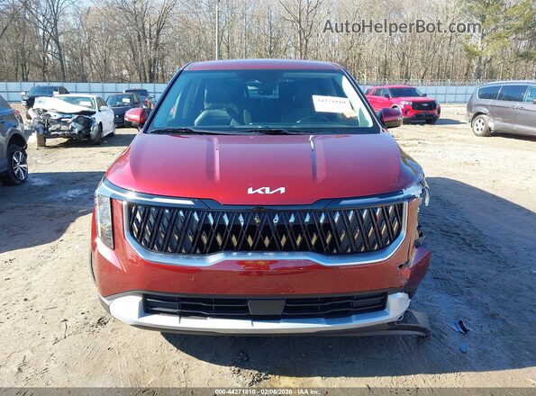 KNDNB5K38S6539728 2025 KIA CARNIVAL MPV Burgundy Вид щитка приладів