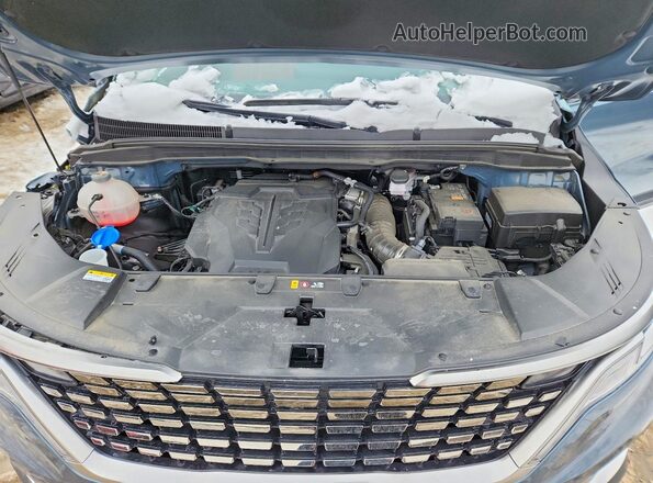 KNDNE5H34R6402598 2024 KIA CARNIVAL Blue Vista del compartimento del motor
