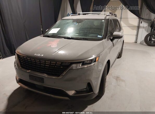 KNDNE5H38P6280048 2023 KIA CARNIVAL MPV Gray Передня ліва чверть
