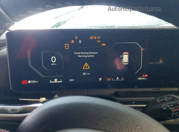 KNDNE5K38S6487248 2025 KIA CARNIVAL White Vista del cuadro de instrumentos