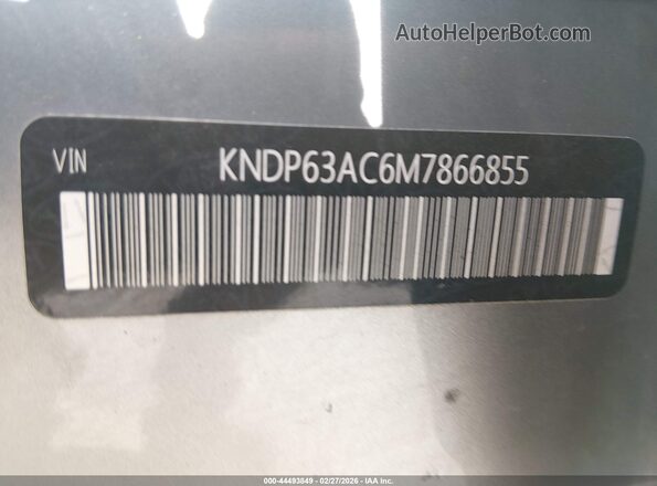 KNDP63AC6M7866855 2021 KIA SPORTAGE Gray 