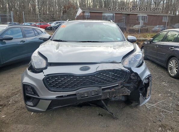 KNDP6CAC0M7911451 2021 KIA SPORTAGE Silver წინა ხედი
