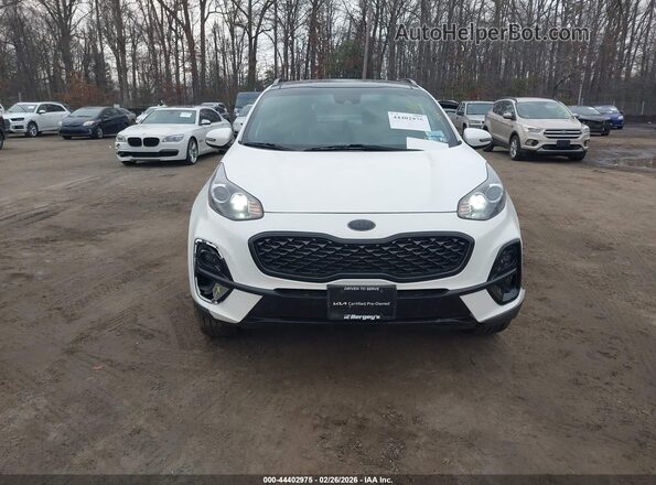 KNDP6CAC1M7874989 2021 KIA SPORTAGE White Вид щитка приладів