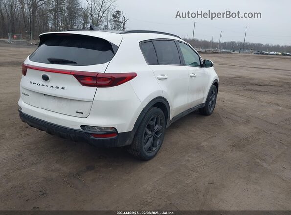 KNDP6CAC1M7874989 2021 KIA SPORTAGE White Задня права чверть