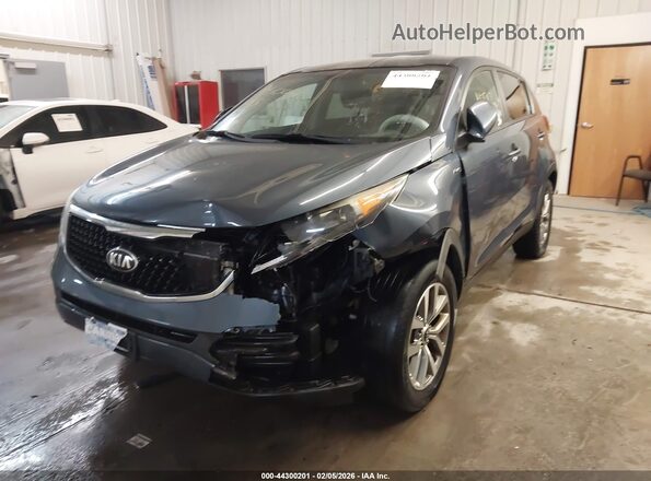 KNDPBCAC5G7829621 2016 KIA SPORTAGE Blue წინა მარცხენა ხედი სამი მეოთხედიდან