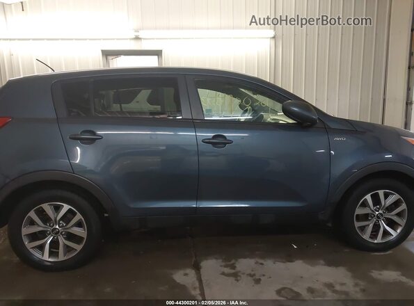 KNDPBCAC5G7829621 2016 KIA SPORTAGE Blue უკანა სალონის ხედი