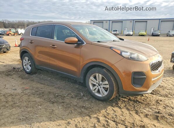 KNDPM3AC3H7088364 2017 KIA SPORTAGE Оранжевый Передняя правая четверть